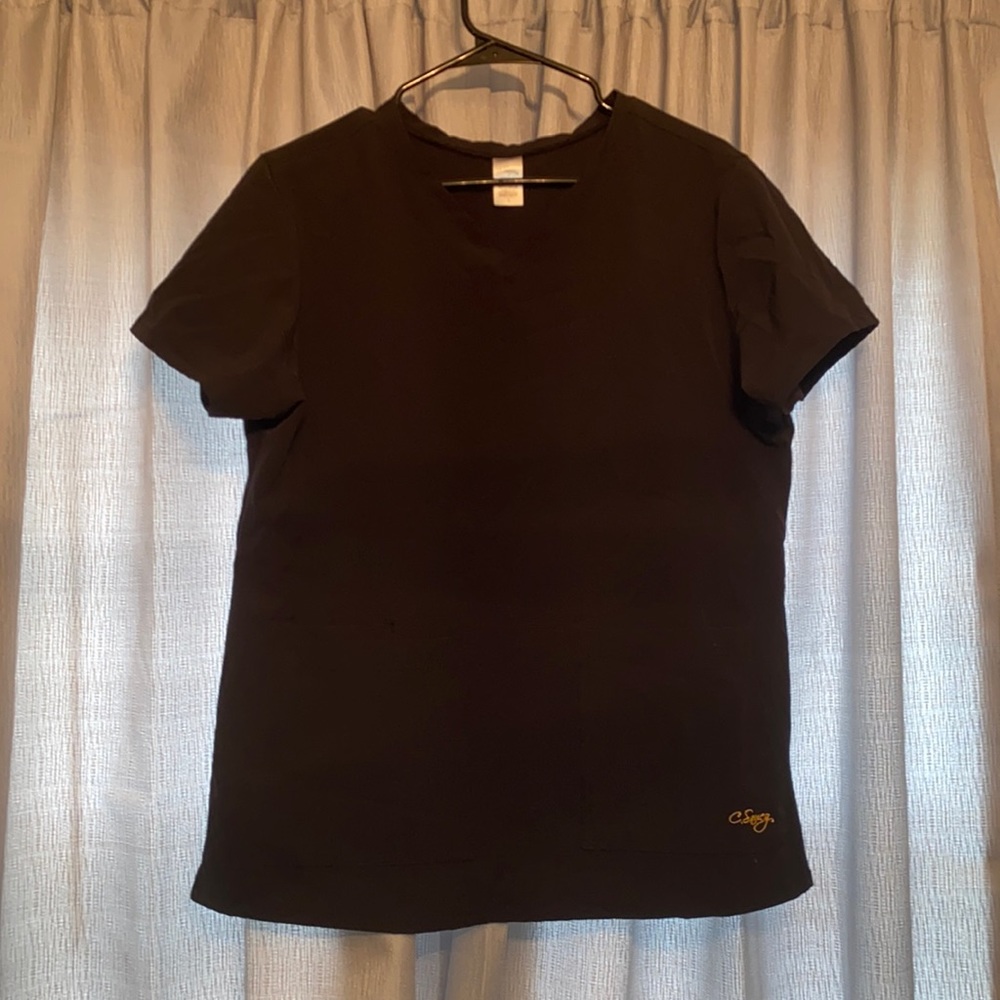 Black scrub top